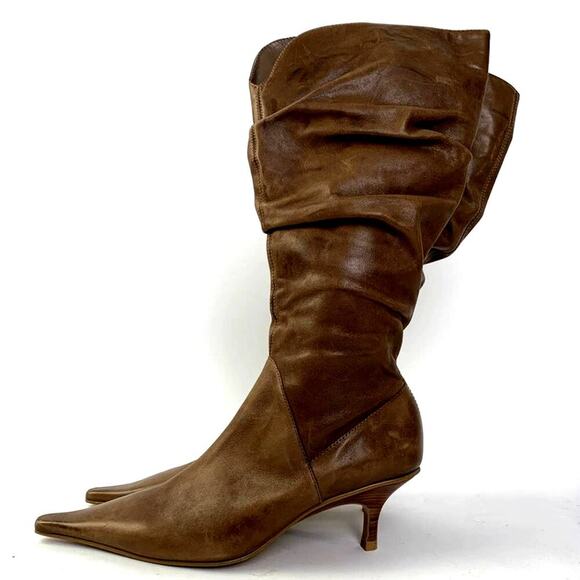 NWOT Diba Point Toe Mid Calf Heel Boots - 7 - Picture 6 of 11